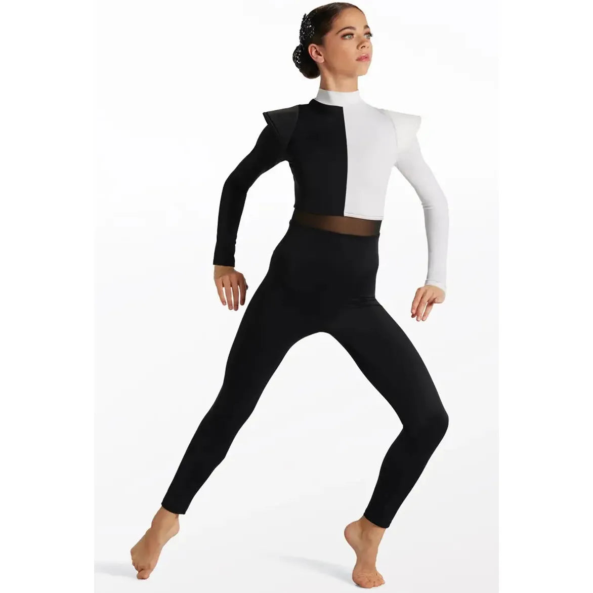 Power' Black White Unitard Dance Costume – Blackfeather Dancewear