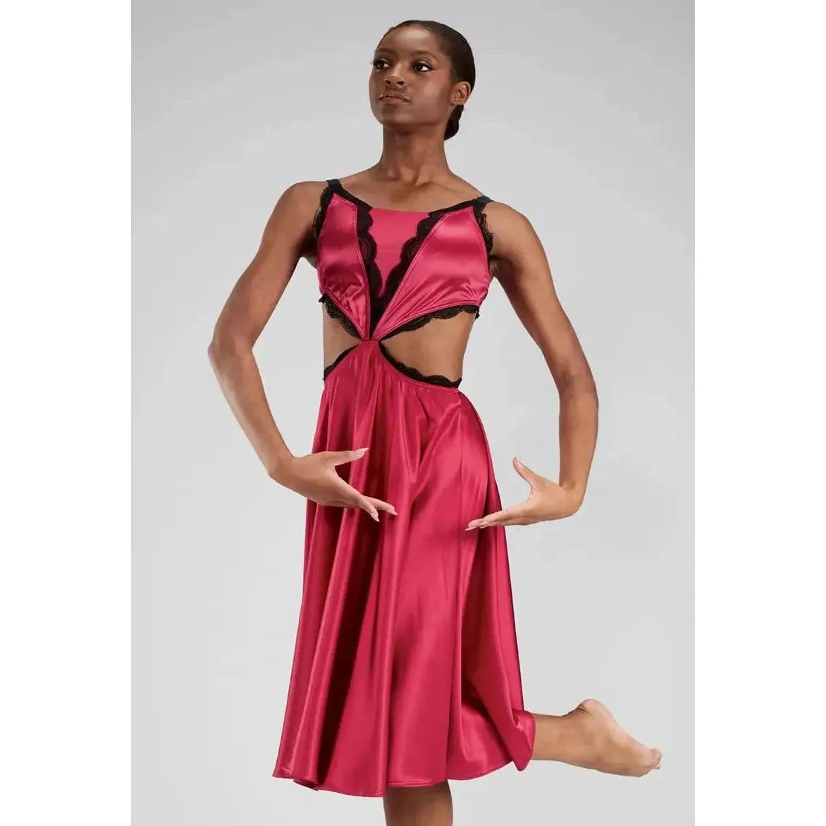 Decode' Contemporary Lyrical Satin Lace Slip Dress Dance Costume – Blackfeather Dancewear Decode' Contemporary Lyrical Satin Lace Slip Dress Dance Costume – Blackfeather Dancewear