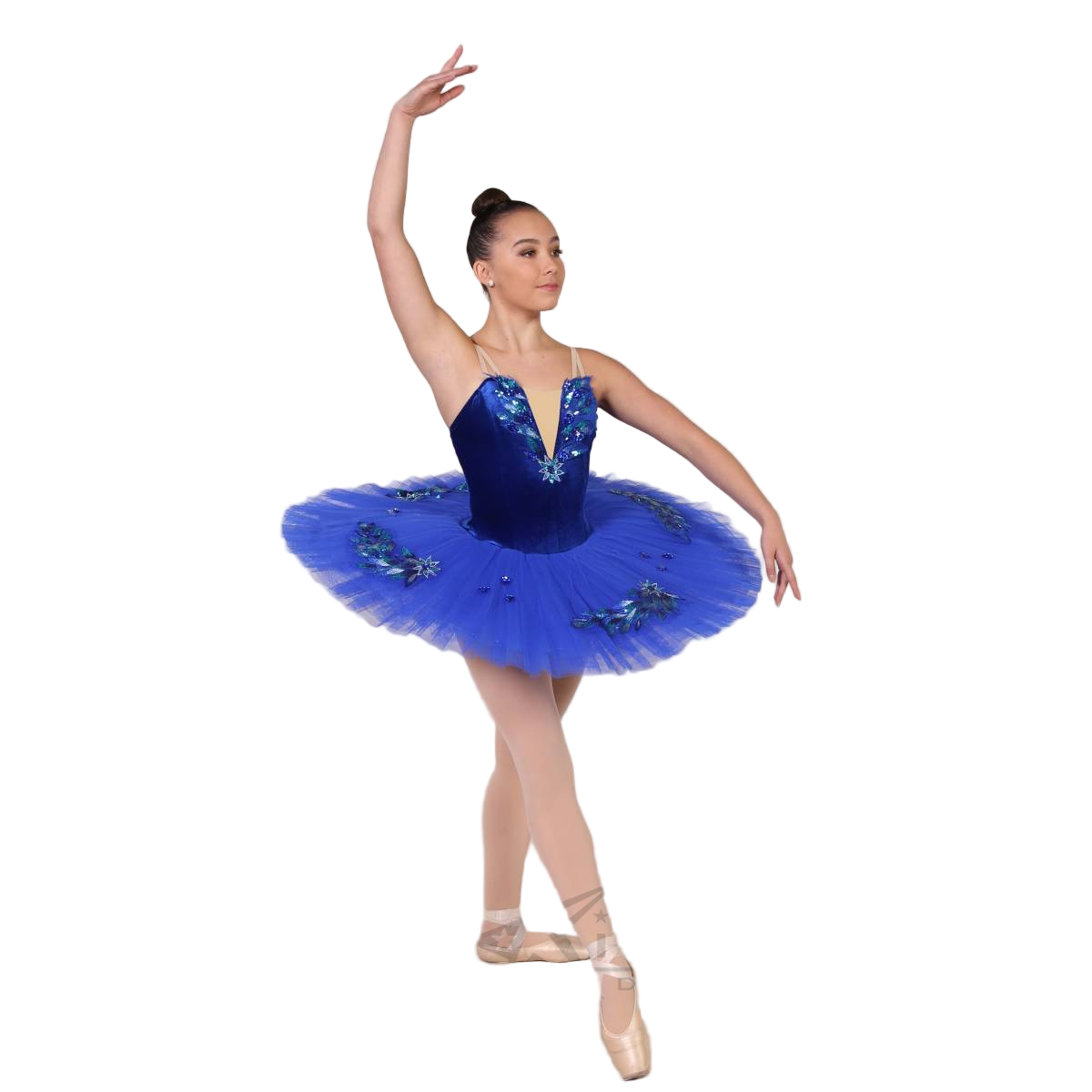 zara blue dress long sleeve Tutu Joli LLC Navy Blue Kids Pom Pom Tutu Bow Hair Tie main image 0