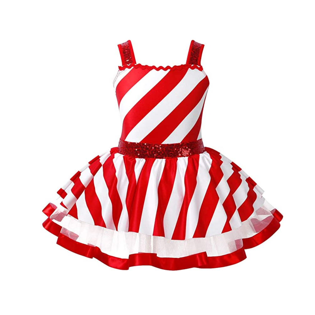 Christmas Stripe Candy Cane Leotard Dance Dress – Blackfeather Dancewear
