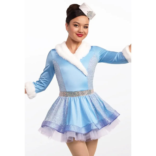 Weissman ‘Winter Wonderland’ Ice Blue Faux Fur Christmas Dance Costume