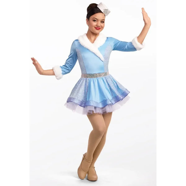 Weissman ‘Winter Wonderland’ Ice Blue Faux Fur Christmas Dance Costume