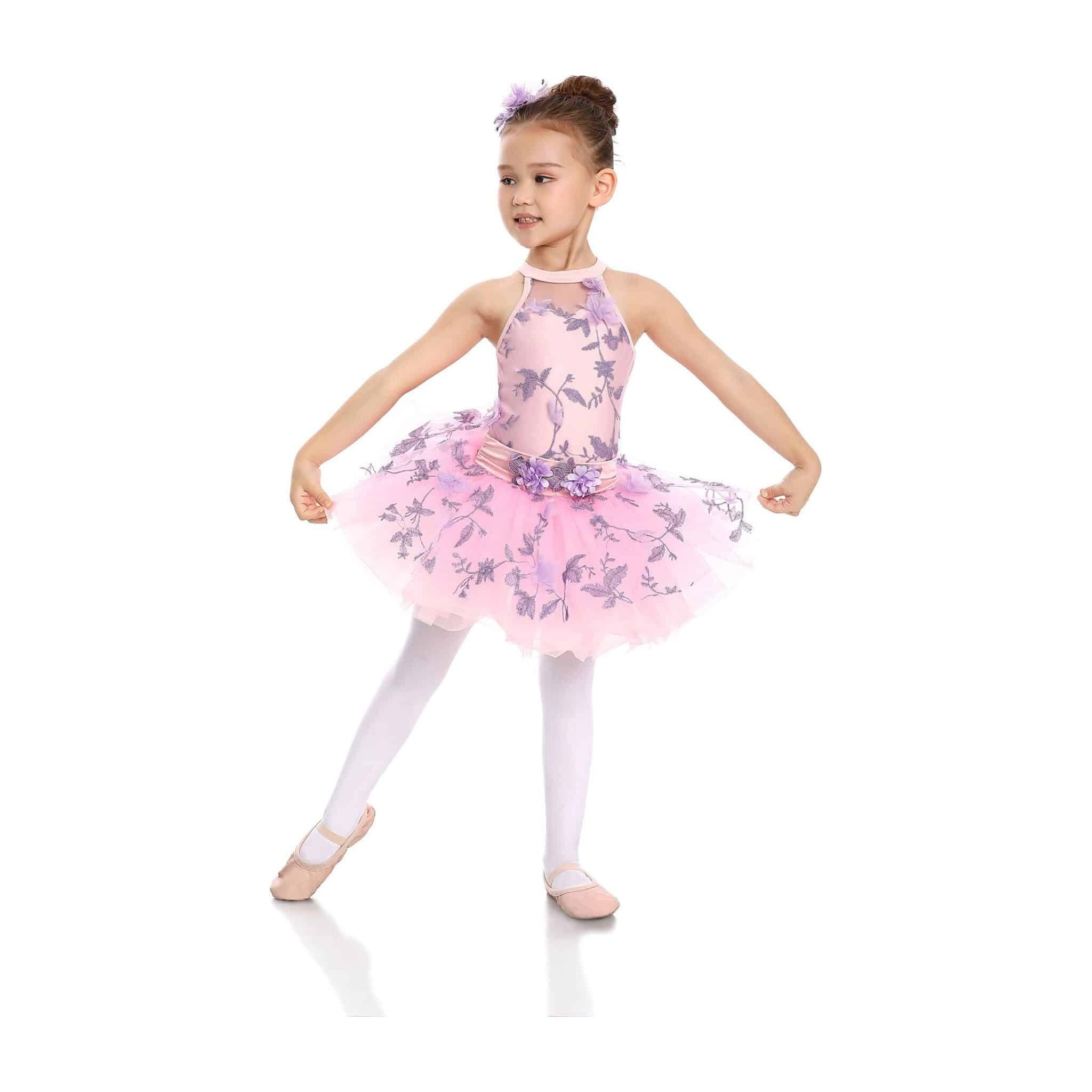 'Tres Chic' Pink Floral Dance Costume