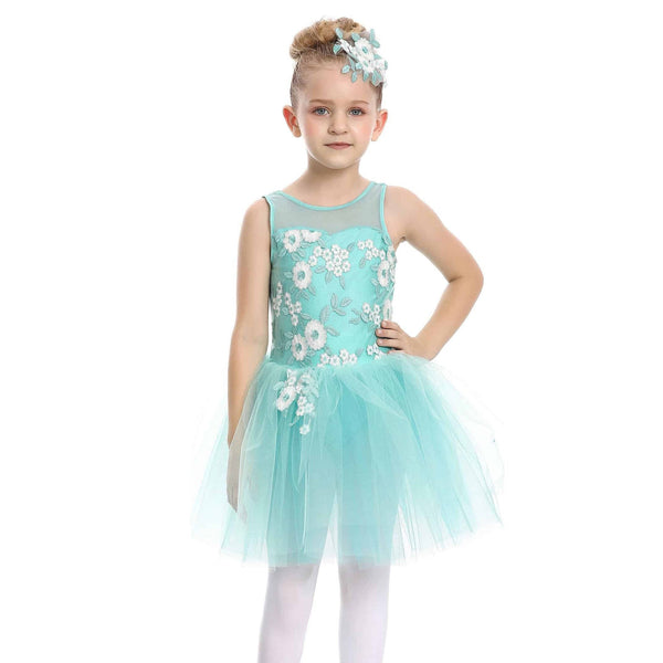 De La Diva 'Heavenly in Blue' Aqua Ballet Dance Costume