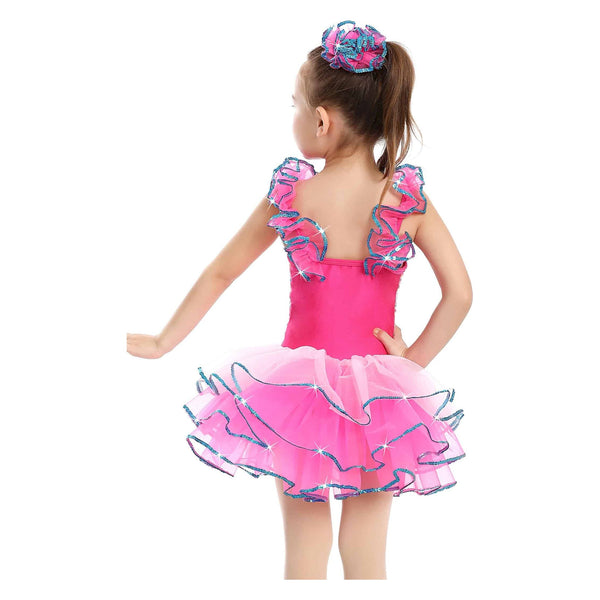 ‘Ra Ra Ra’ Hot Pink Sequin Jazz & Tap Dance Costume