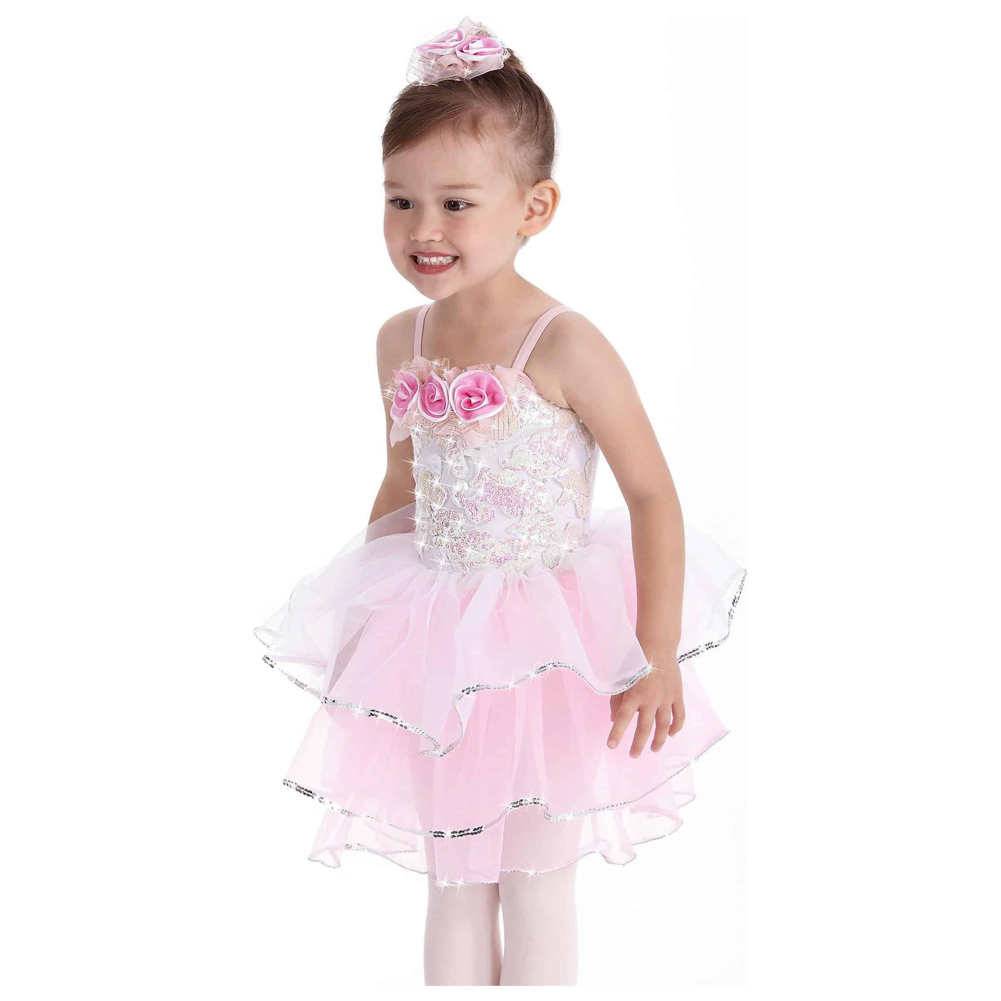 ‘Little One’ Pink Rose Tutu Ballet Dance Costume