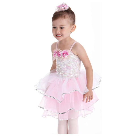 ‘Little One’ Pink Rose Tutu Ballet Dance Costume