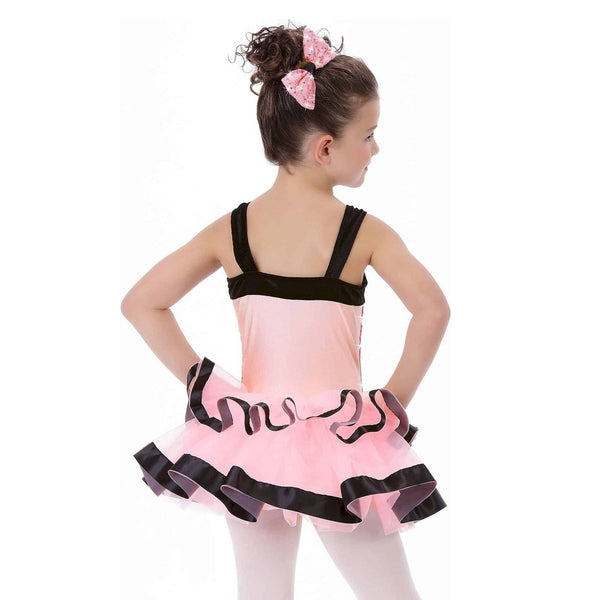 De La Diva ‘How Sweet It Is’ Pink Floral Lace Tutu Ballet & Tap Dance Costume