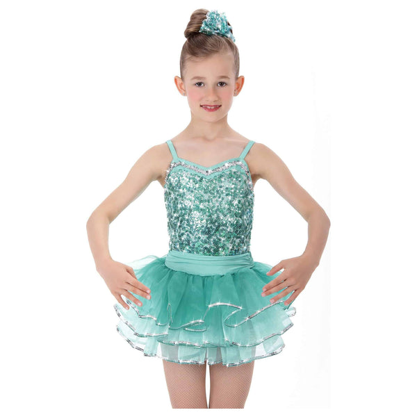 De La Diva ‘Perfectly Marvelous’ Aquamarine & Emerald Tutu Jazz Dance Costume