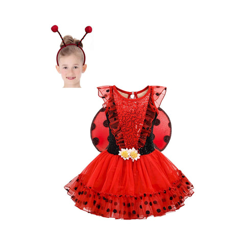 De La Diva ‘Lady Bug’ Red Ladybird Character Dance Costume