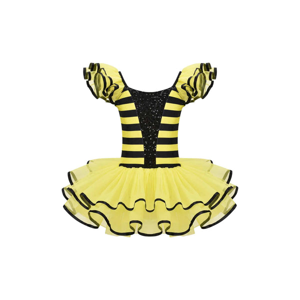 De La Diva ‘Queen Bee’ Yellow & Black Sequin Tutu Dance Costume