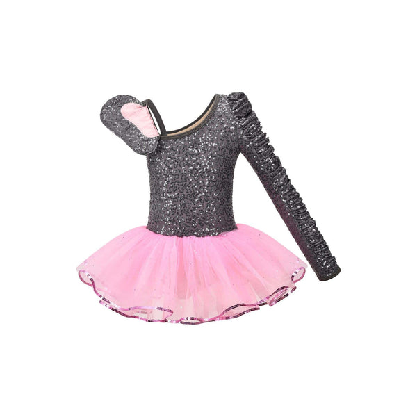 ‘Ellie-Tastic’ Grey Sequin Elephant Tutu Dress