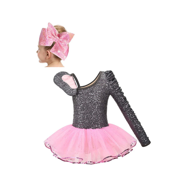 ‘Ellie-Tastic’ Grey Sequin Elephant Tutu Dress