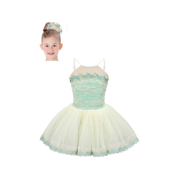 ‘Angelic Presence’ Mint Green & Cream Tutu Ballet Costume