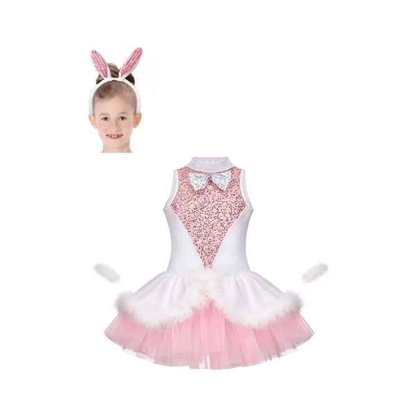 ‘Bunny Hop’ Pink Sequin Tutu Dress Character Dance Costume