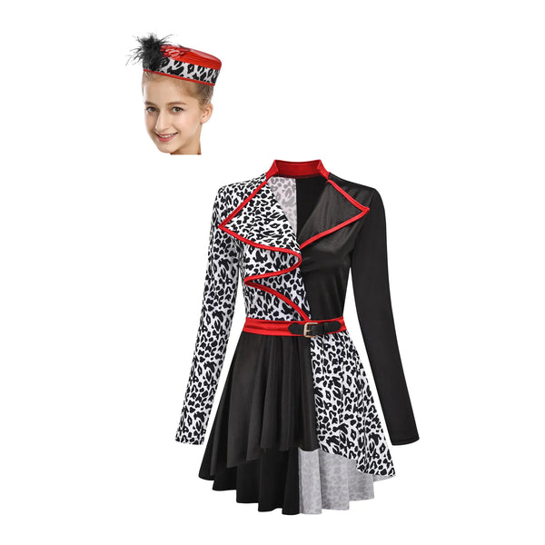 De La Diva 'Barking Mad' Cruella Dalmations Character Dance Costume