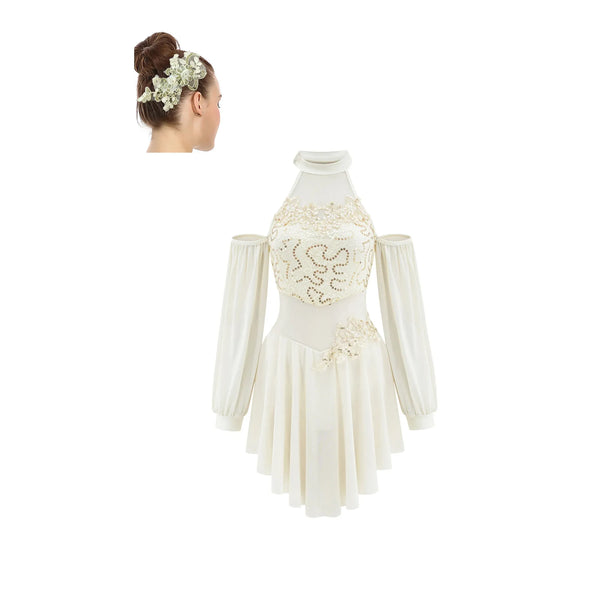 De La Diva ‘Pure Intentions’ Ivory Two-Piece Lyrical Dance Costume