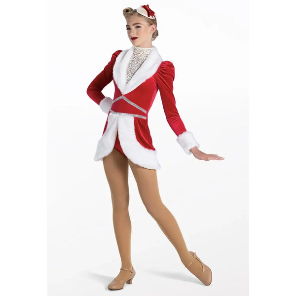 Weissman 'Santa's Gonna Rock And Roll' Velvet Rockette-Inspired Dance Costume