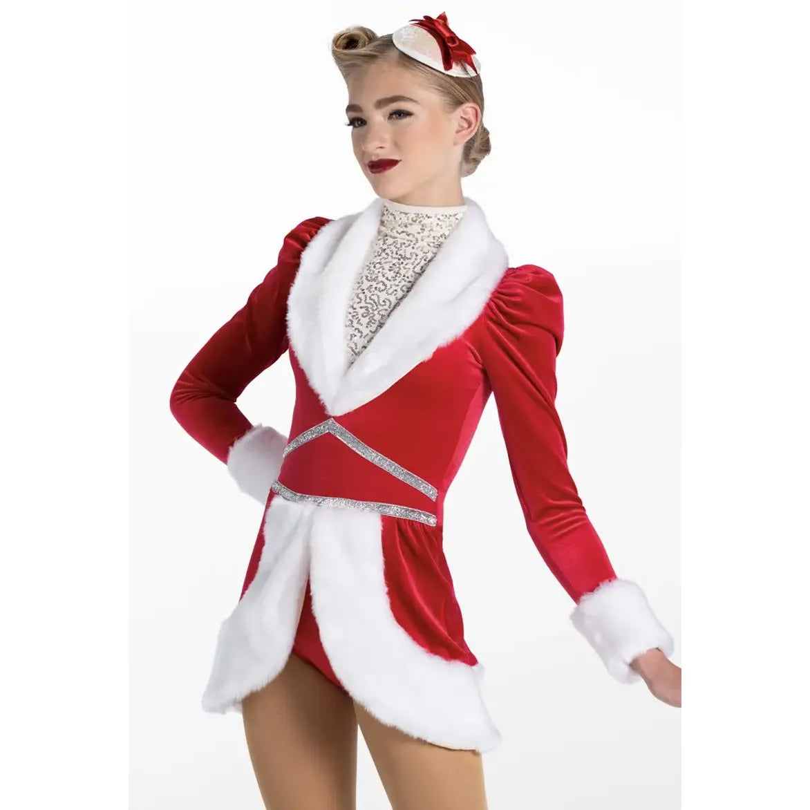 Weissman 'Santa's Gonna Rock And Roll' Velvet Rockette-Inspired Dance Costume