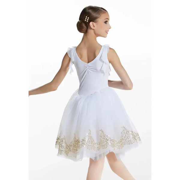 Weissman 'The Last Waltz' Gold Accent Bordered Tutu Dance Costume