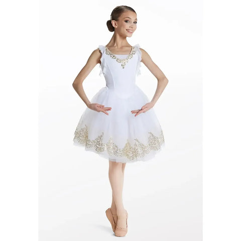 Weissman 'The Last Waltz' Gold Accent Bordered Tutu Dance Costume
