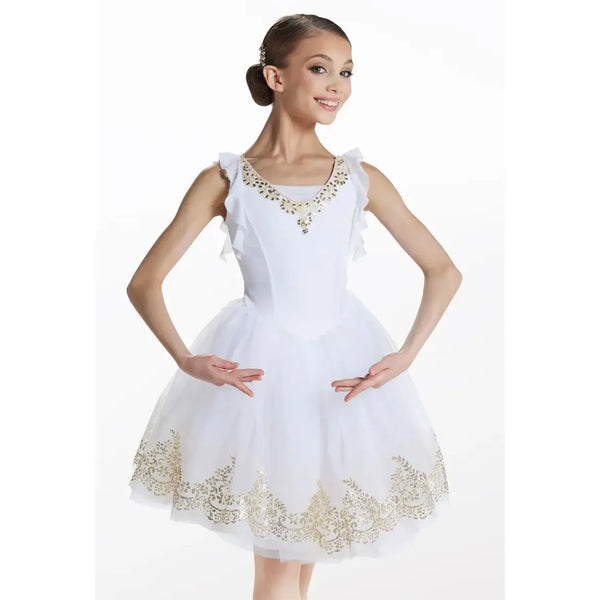 Weissman 'The Last Waltz' Gold Accent Bordered Tutu Dance Costume