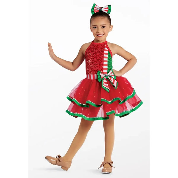 Weissman 'Underneath The Tree' Sequin Holiday Present Dress Dance Costume