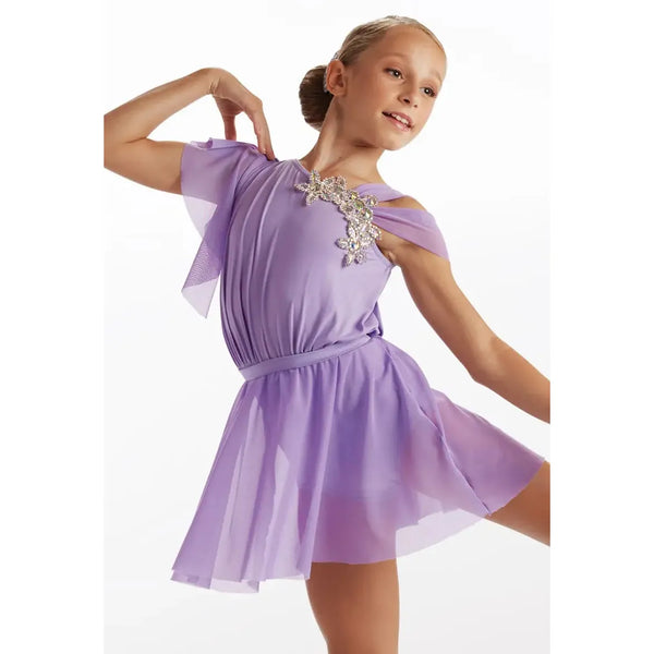 Weissman 'Fathers and Daughters' Wrap Shoulder Dress Lyrical Dance Costume