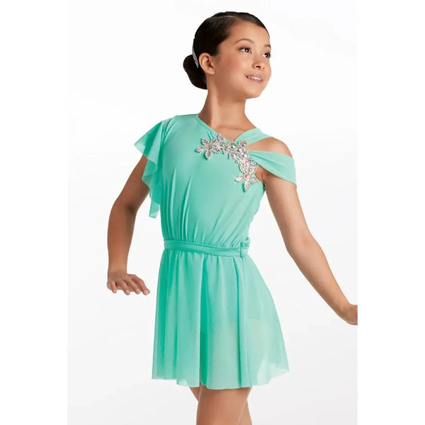 Weissman 'Fathers and Daughters' Wrap Shoulder Dress Lyrical Dance Costume