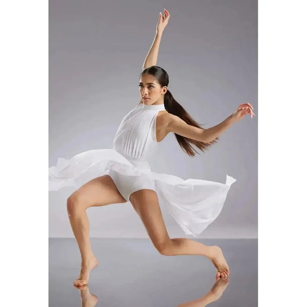 Balera Crisscross Mesh Maxi Lyrical Dance Dress