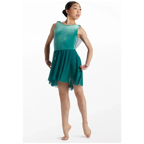 Weissman 'Lost On You' Cowl Back Drape Lyrical Dance Dress