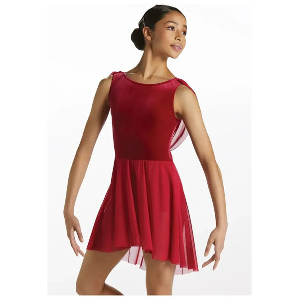 Weissman 'Lost On You' Cowl Back Drape Lyrical Dance Dress