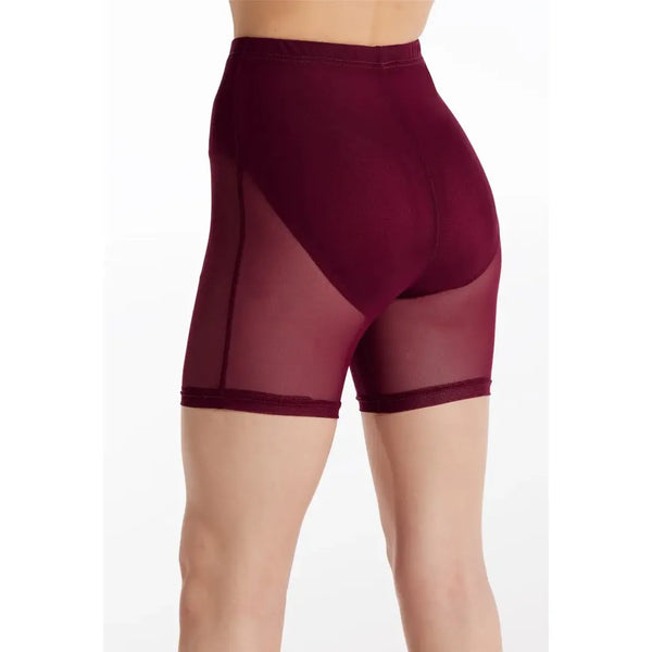 Weissman Mesh Longline Short Power Mesh Dancewear