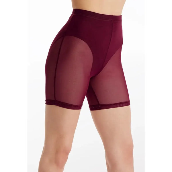 Weissman Mesh Longline Short Power Mesh Dancewear