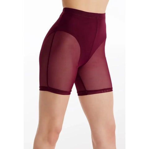 Weissman Mesh Longline Short Power Mesh Dancewear