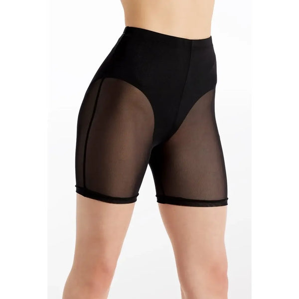 Weissman Mesh Longline Short Power Mesh Dancewear