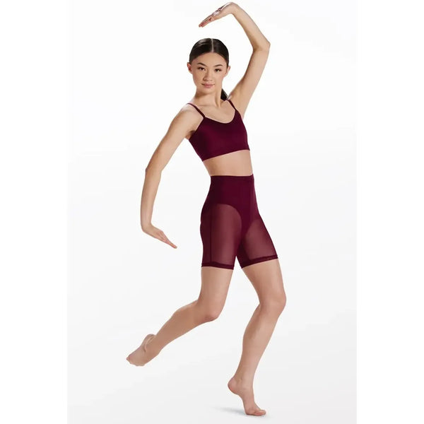 Weissman Mesh Longline Short Power Mesh Dancewear
