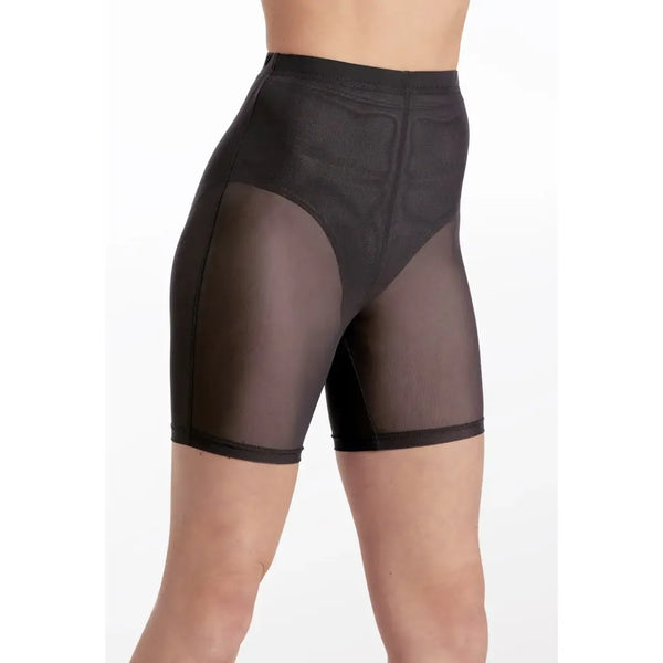 Weissman Mesh Longline Short Power Mesh Dancewear