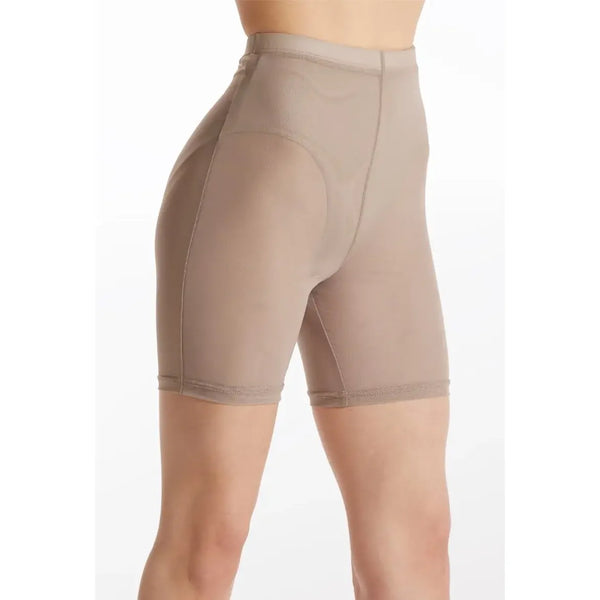 Weissman Mesh Longline Short Power Mesh Dancewear