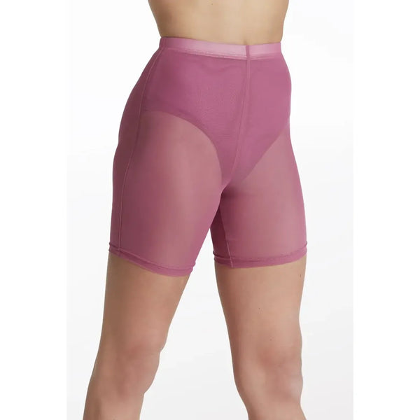 Weissman Mesh Longline Short Power Mesh Dancewear