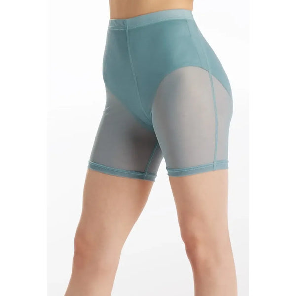 Weissman Mesh Longline Short Power Mesh Dancewear