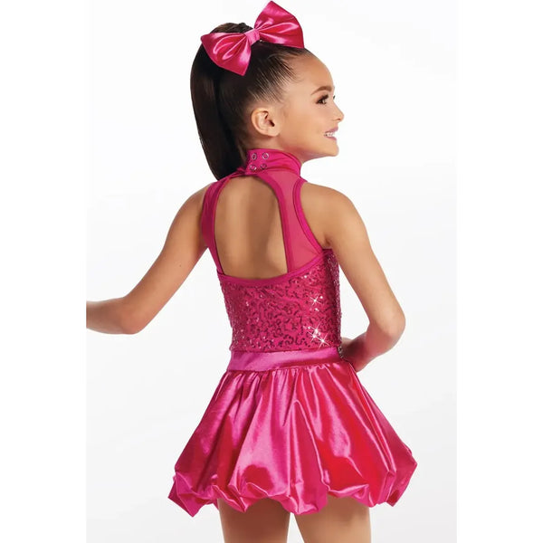 Weissman 'Only Getting Better' Satin Bubble Dress Dance Costume
