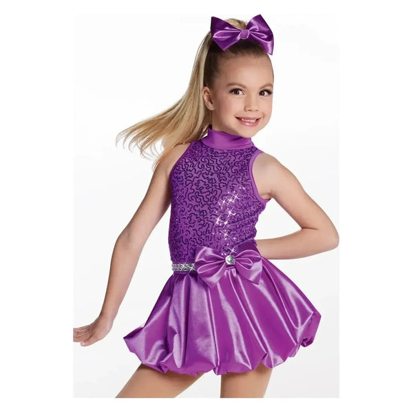 Weissman 'Only Getting Better' Satin Bubble Dress Dance Costume