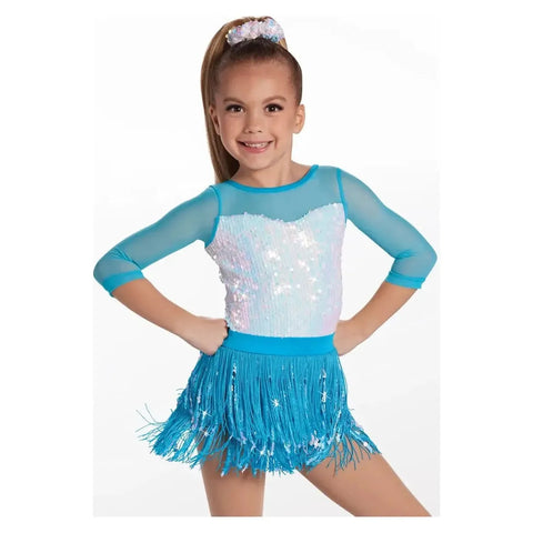 'Read Your Mind' Iridescent Fringe Dress Dance Costume