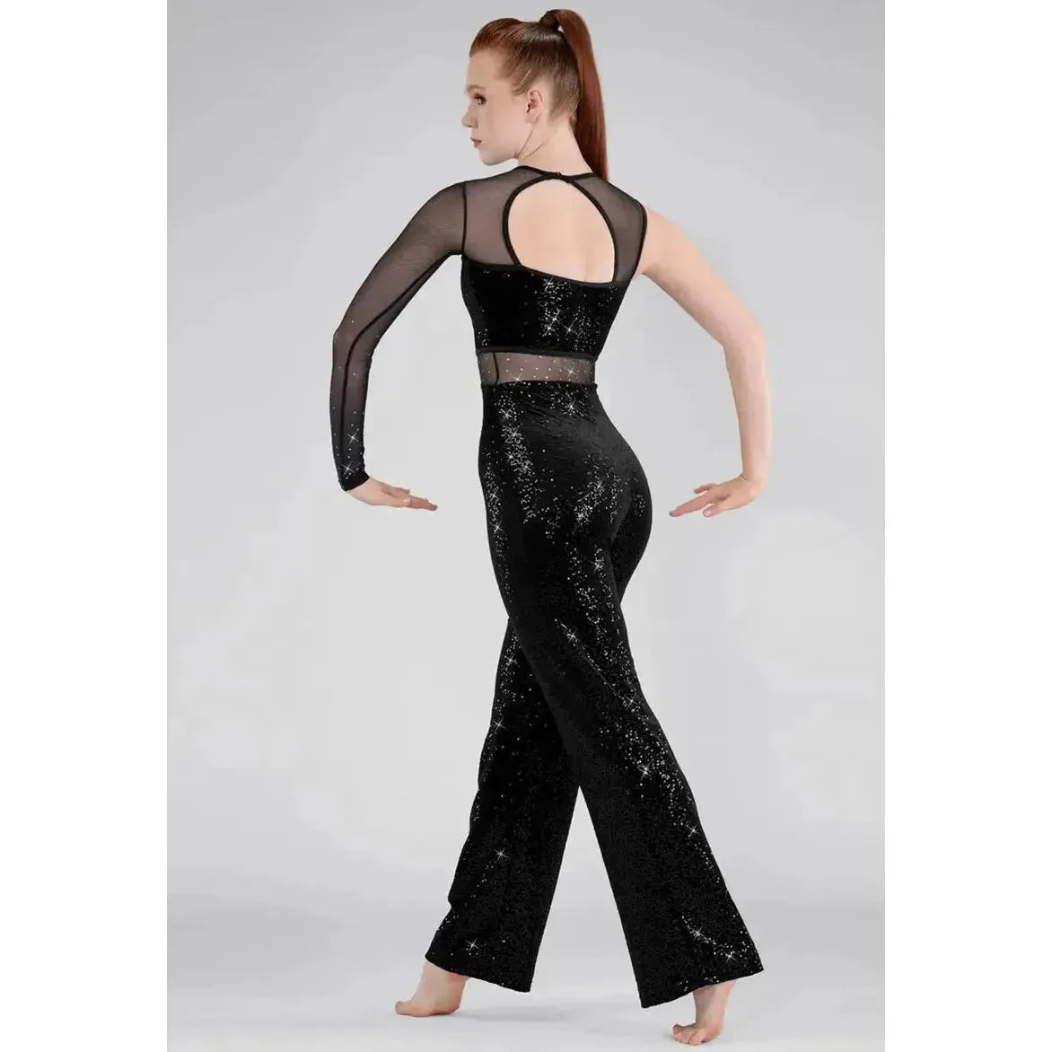 Dance Costumes Women's Color-Changing Sequin Dance Top - Asymmetrical ...
