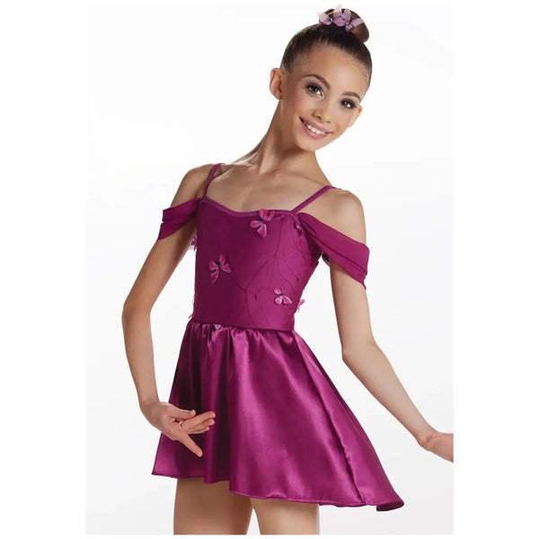 'What I Did For Love' Butterfly Mesh Off Shoulder Lyrical Dance Dress