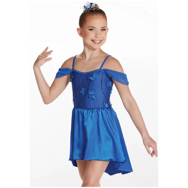 'What I Did For Love' Butterfly Mesh Off Shoulder Lyrical Dance Dress