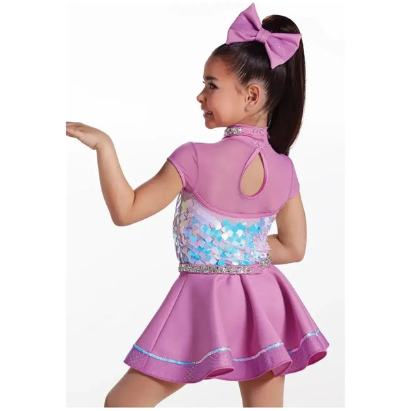 Weissman 'Crew Remix' Iridescent Sequin Skater Dress Costume