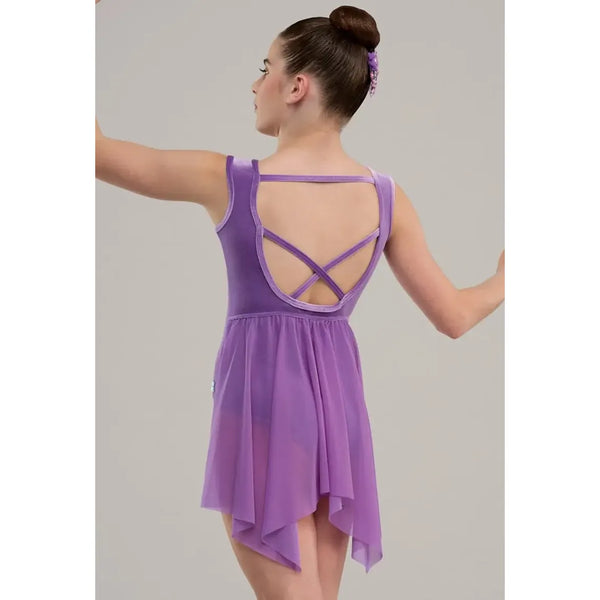 Weissman ‘Kaleidoscope’ Elite Floral Embellished Velvet Skirted Dance Leotard