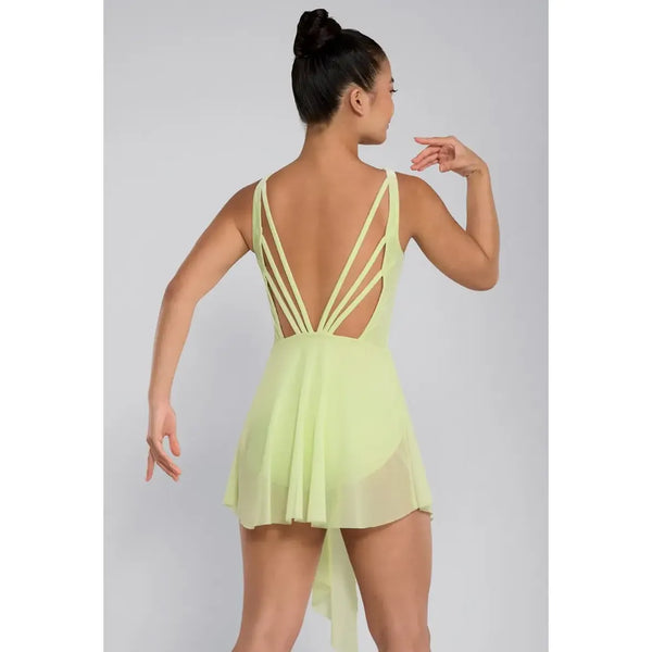 Weissman 'Chasing The Light' Velvet Split Skirt Dress Dance Costume